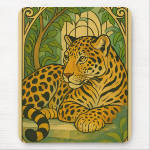 Alfombrilla De Ratón Elegancia de jungla estilizada