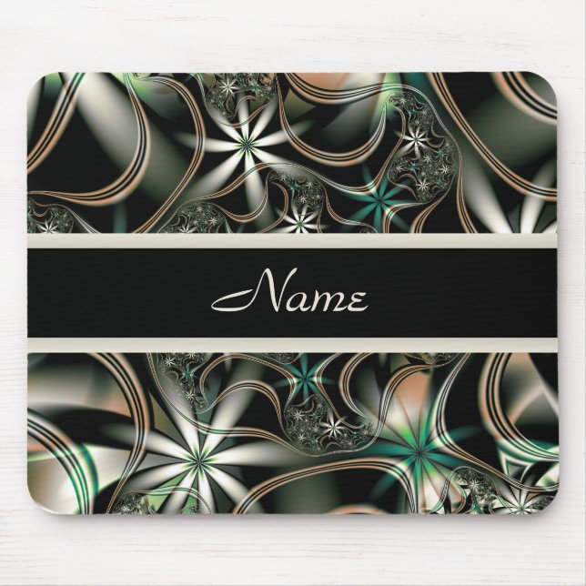 Alfombrilla De Ratón Elegancia en Mousepad personalizado floración (Frente)