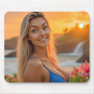 Alfombrilla De Ratón Elegancia tropical: la sesión fotográfica de Helen