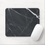 Alfombrilla De Ratón Elegant Charcoal Stone Texture Office Desk<br><div class="desc">Elegant Charcoal Stone Texture Office Desk Mouse Pad Elevate your workspace with this sophisticated mouse pad featuring a high-resolution dark marble texture. The deep charcoal and black background is beautifully contrasted by sharp, natural white veins, creating a timeless and luxurious aesthetic. Perfect for professionals, gamers, or students looking to add...</div>