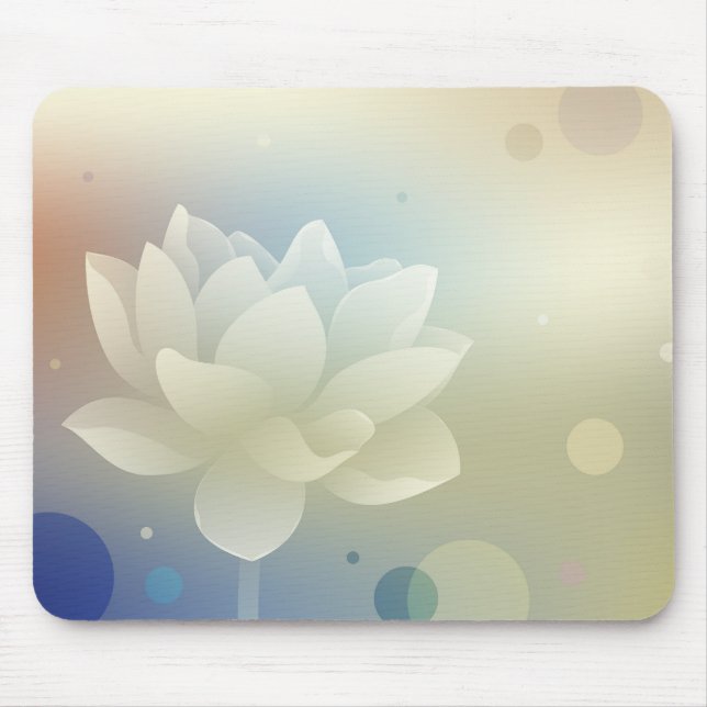 Alfombrilla De Ratón Elegant Lotus Flower Mouse Pad  (Frente)