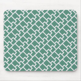 Alfombrilla De Ratón Elegant Sage Green Geometric Pattern