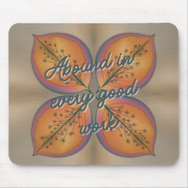 Alfombrilla De Ratón Elegante Abstracto Floral 2 Corintios 9:8