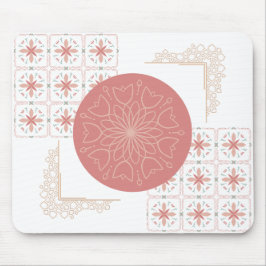 Alfombrilla De Ratón Elegante almohadilla de ratón de Mandala floral -