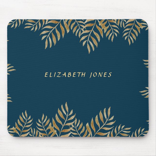 Alfombrilla De Ratón Elegante artista tropical de maquillaje (Frente)