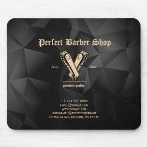Alfombrilla De Ratón Elegante Barber Shop Profesional de Clippers Vinta