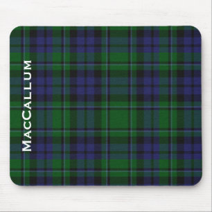 Alfombrilla De Ratón Elegante Blue & Green MacCallum Tartan Plaid