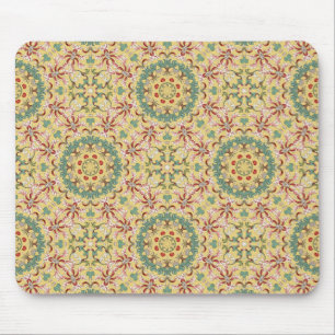 Alfombrilla De Ratón Elegante caleidoscopio de patrón floral