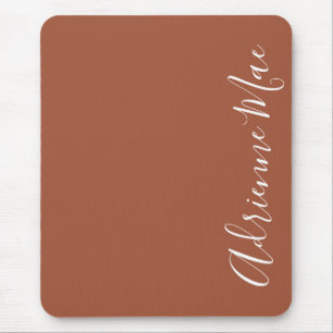 Alfombrilla De Ratón Elegante Cinnamon Brown personalizado