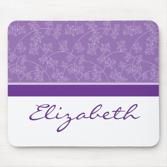 Alfombrilla De Ratón Elegante diseñador Personalizado Lilac Mousepad (Frente)