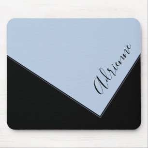 Alfombrilla De Ratón Elegante Doble Azul Personalizado Sobre Diseño De
