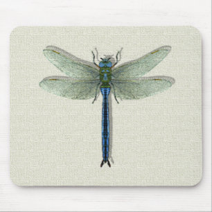 Alfombrilla De Ratón Elegante Dragonfly azul