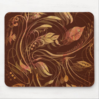 Alfombrilla De Ratón Elegante Fall Batik Print Foliage