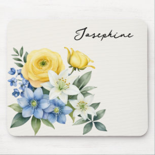 Alfombrilla De Ratón Elegante Floral Personalizado