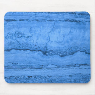 Alfombrilla De Ratón Elegante granito azul mármol azul