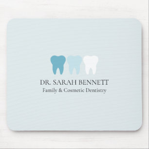 Alfombrilla De Ratón Elegante luz azul profesional dentista