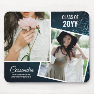 Alfombrilla De Ratón Elegante Minimalista Dos Graduados De Foto