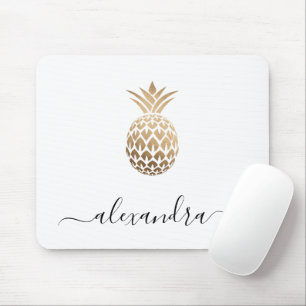 Alfombrilla De Ratón Elegante moderno minimalista de cobre de piña bla