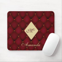 Elegante Monograma de Oro Rojo Tirado