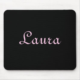 Alfombrilla De Ratón Elegante Mousepad negro y rosa