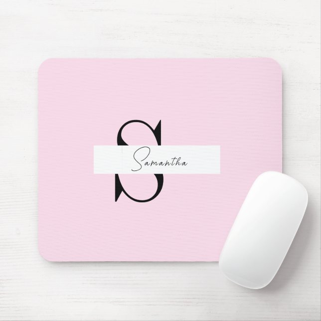 Alfombrilla De Ratón Elegante Mousepad personalizado del Pastel Rosa (Con ratón)