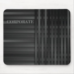 Alfombrilla De Ratón Elegante Negra Gris Gray Corporate Business