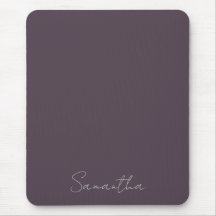 Elegante Nombre Personalizado Purple Taupe