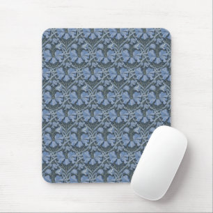 Alfombrilla De Ratón Elegante patrón floral de acuarela azul