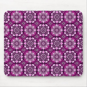 Alfombrilla De Ratón Elegante Patrón Floral Geométrico de Moda Boho