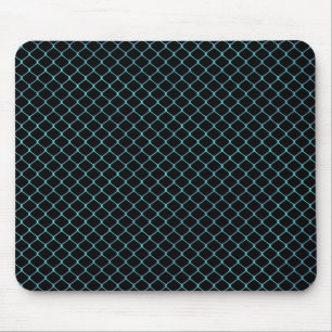 Alfombrilla De Ratón Elegante patrón moderno de cadena Verde azulada az