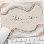 Alfombrilla De Ratón Elegante Purpurina de oro Marble Agate Moda modern<br><div class="desc">Elegante Purpurina dorado Marble Agate Moderno Moda Almohadilla para ratón. Perfecto para maquilladores,  peluqueros,  cosmetólogos y más!</div>