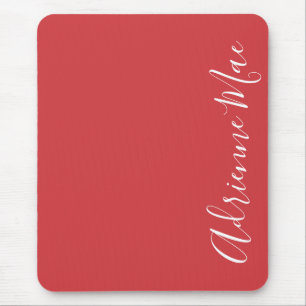 Alfombrilla De Ratón Elegante rojo llama personalizada