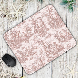 Alfombrilla De Ratón Elegante toile marrón claro de jouy