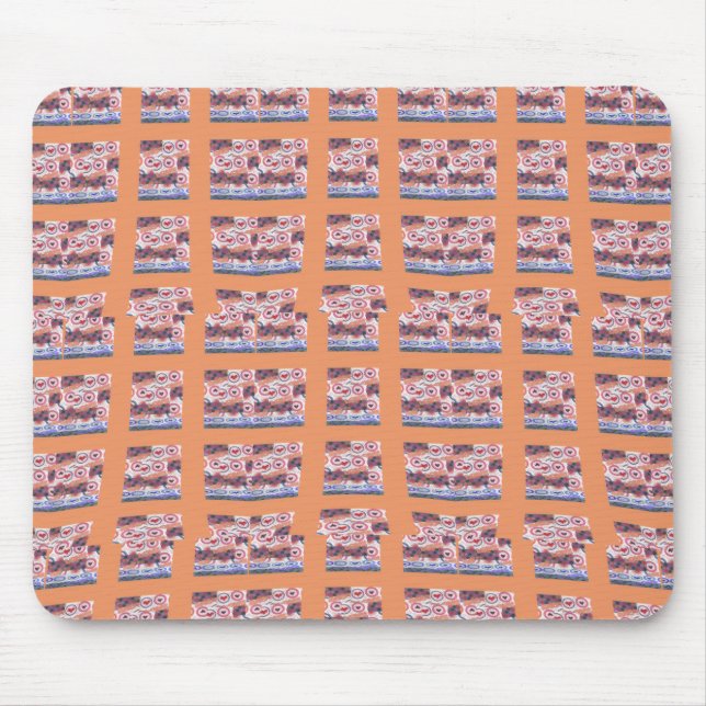Alfombrilla De Ratón Elegante y único arte con estampado cardíaco para  (Frente)