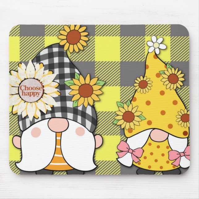 Alfombrilla De Ratón Elegir Feliz Mousepad (Frente)