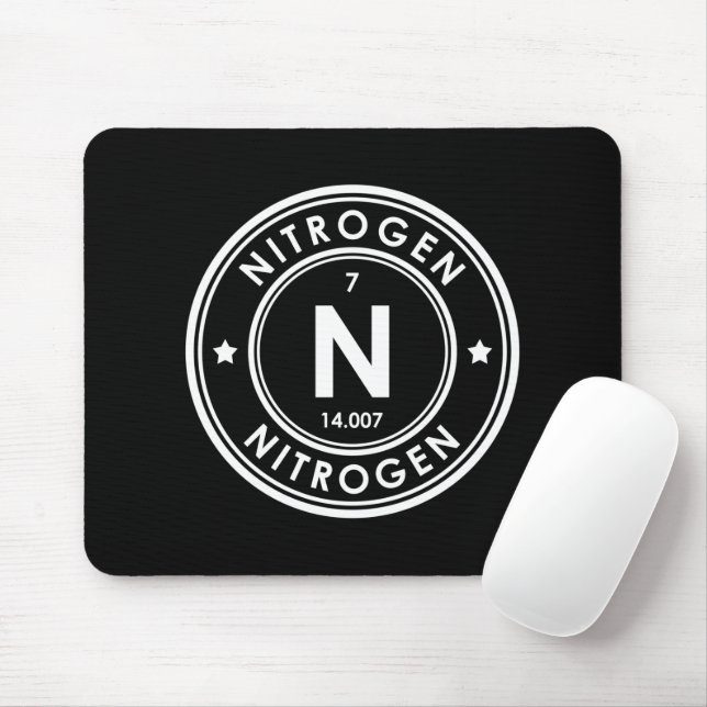 Alfombrilla De Ratón Elemento Nitrogen Negro Mouse Pad (Con ratón)