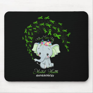 Alfombrilla De Ratón Elephant Mental Health Awareness Gift Warrior Men