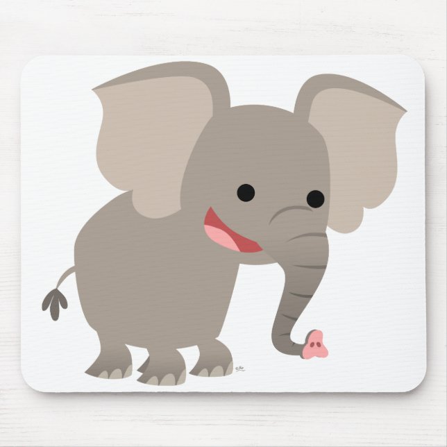 Alfombrilla De Ratón Elephant Mousepad, Personalizado risible (Frente)