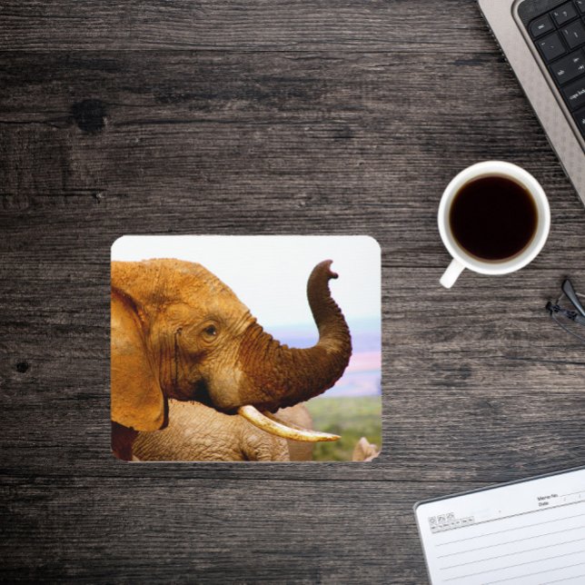 Alfombrilla De Ratón Elephant Scents Wildlife Photography Mousepad (Subido por el creador)