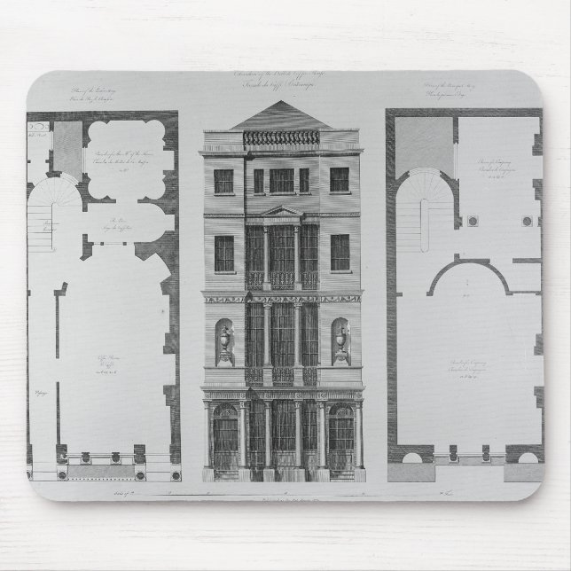 Alfombrilla De Ratón Elevación del café británico (Frente)