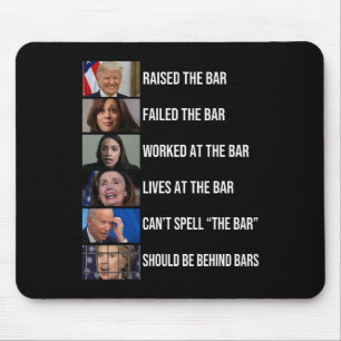 Alfombrilla De Ratón Elevó La Barra Fallo La Barra Trabajada En La Barr