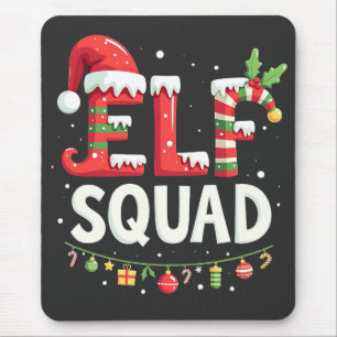 Alfombrilla De Ratón Elf Squad Funny Matanza Navidades