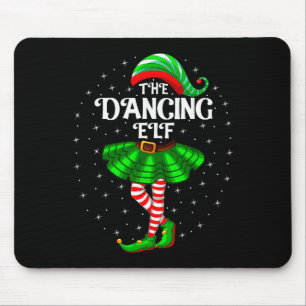 Alfombrilla De Ratón Elfo Bailarín Navidad Familia Pareo Mujeres Niñas 