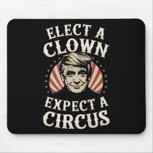 Alfombrilla De Ratón Elige Un Payaso Esperando Que Un Circo Impete A Tr
