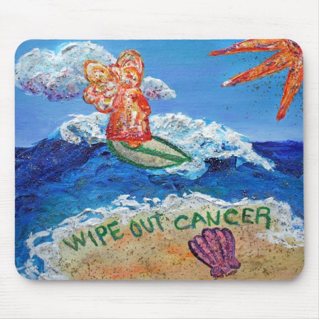 Alfombrilla De Ratón Eliminar el cáncer Angel Mousepad (Frente)