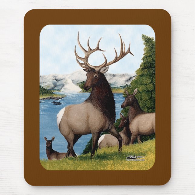 Alfombrilla De Ratón Elk Wapiti (Frente)