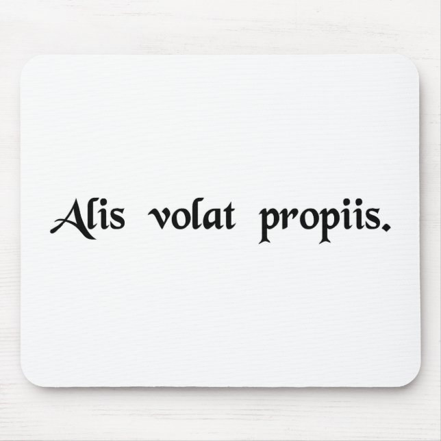 Alfombrilla De Ratón Ella vuela con sus propias alas (Frente)