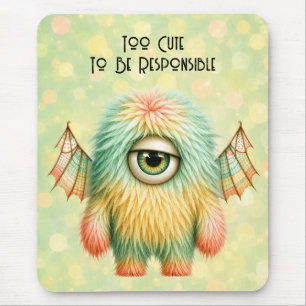 Alfombrilla De Ratón Ellie - El Monstruo Escéptico de Ojos Grandes