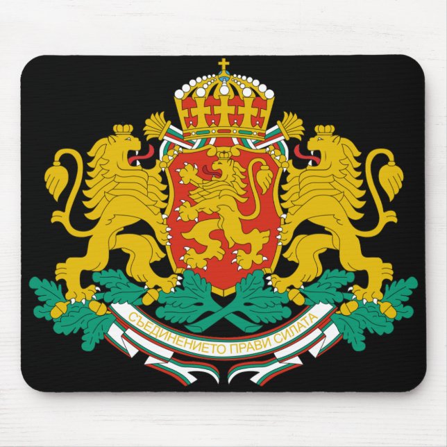 Alfombrilla De Ratón emblema de bulgaria (Frente)