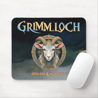 Alfombrilla De Ratón Emblema de Cabra de Fantasía RPG Grimmloch